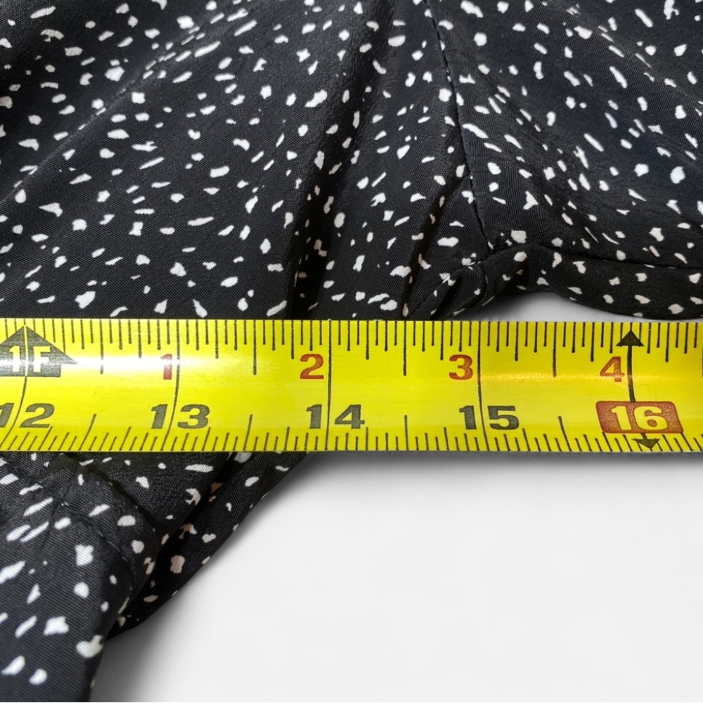 Melloday Black White Pebble Polka Dot Maxi Dress XS Cottagecore Boho - Picture 9 of 12
